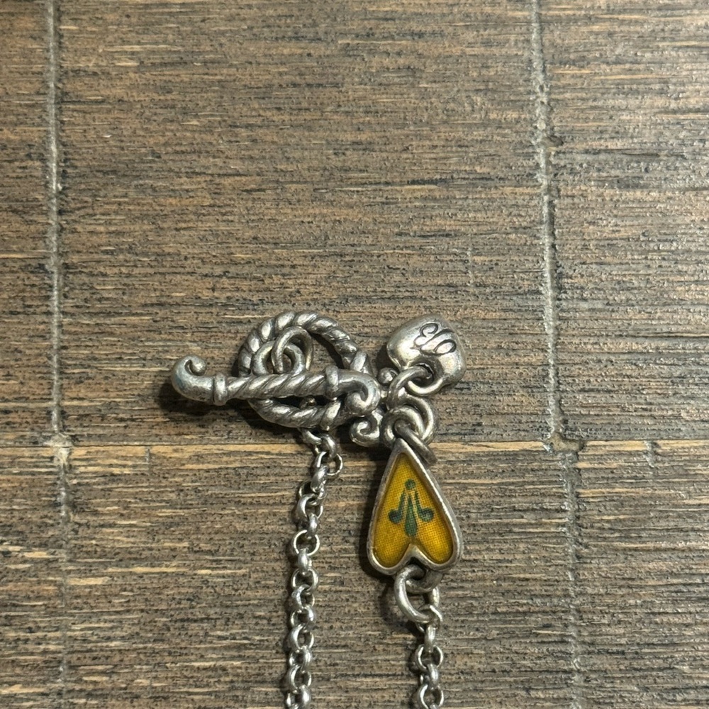 Heart Charm Necklace with Colorful Designs - Picture 4 of 4